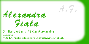 alexandra fiala business card